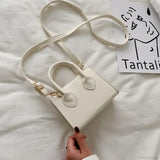 Bolso bandolera cuadrado retro mini para mujer