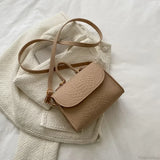 Bolso de hombro cuadrado retro de lujo