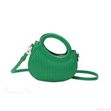 Bolso bandolera de cuero retro Y2K con minimonedero y miniteléfono