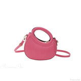 Bolso bandolera de cuero retro Y2K con minimonedero y miniteléfono