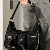 Bolso de hombro con cadena Richme Punk