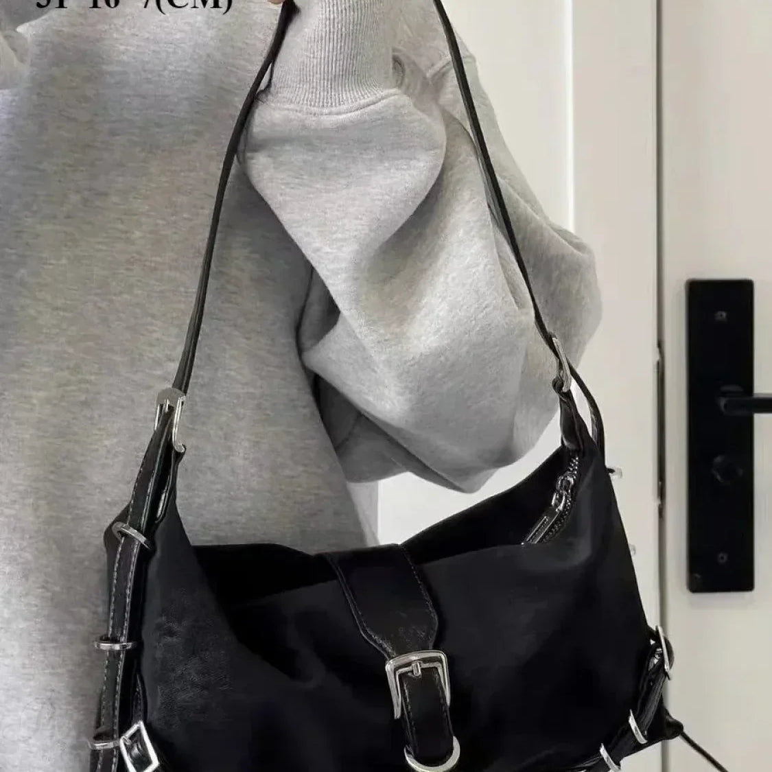 Bolso de hombro con cadena Richme Punk