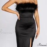 Vestido midi elegante de satén Robin