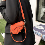 Bolso bandolera de piel tipo mensajero tipo sillín