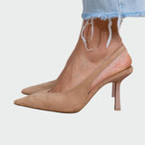 Sára Sofisticadas Zapatos Slingback Punta Estrecha