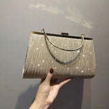 Clutch de noche con lentejuelas en forma de luna, bolso de hombro