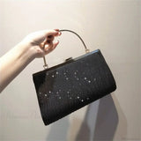 Clutch de noche con lentejuelas en forma de luna, bolso de hombro
