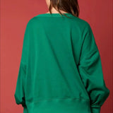 Sudadera de cuello redondo con lentejuelas