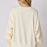 Sudadera de cuello redondo con lentejuelas
