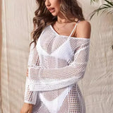 Blusa sexy de gasa transparente con escote en V