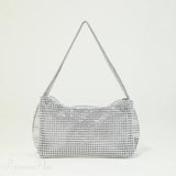 Clutch de noche con lazo de diamantes de imitación brillantes