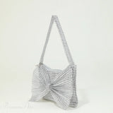 Clutch de noche con lazo de diamantes de imitación brillantes