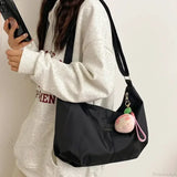 Bolso bandolera sencillo de nailon de estilo universitario