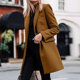 Blazer de traje de lana de botonadura sencilla