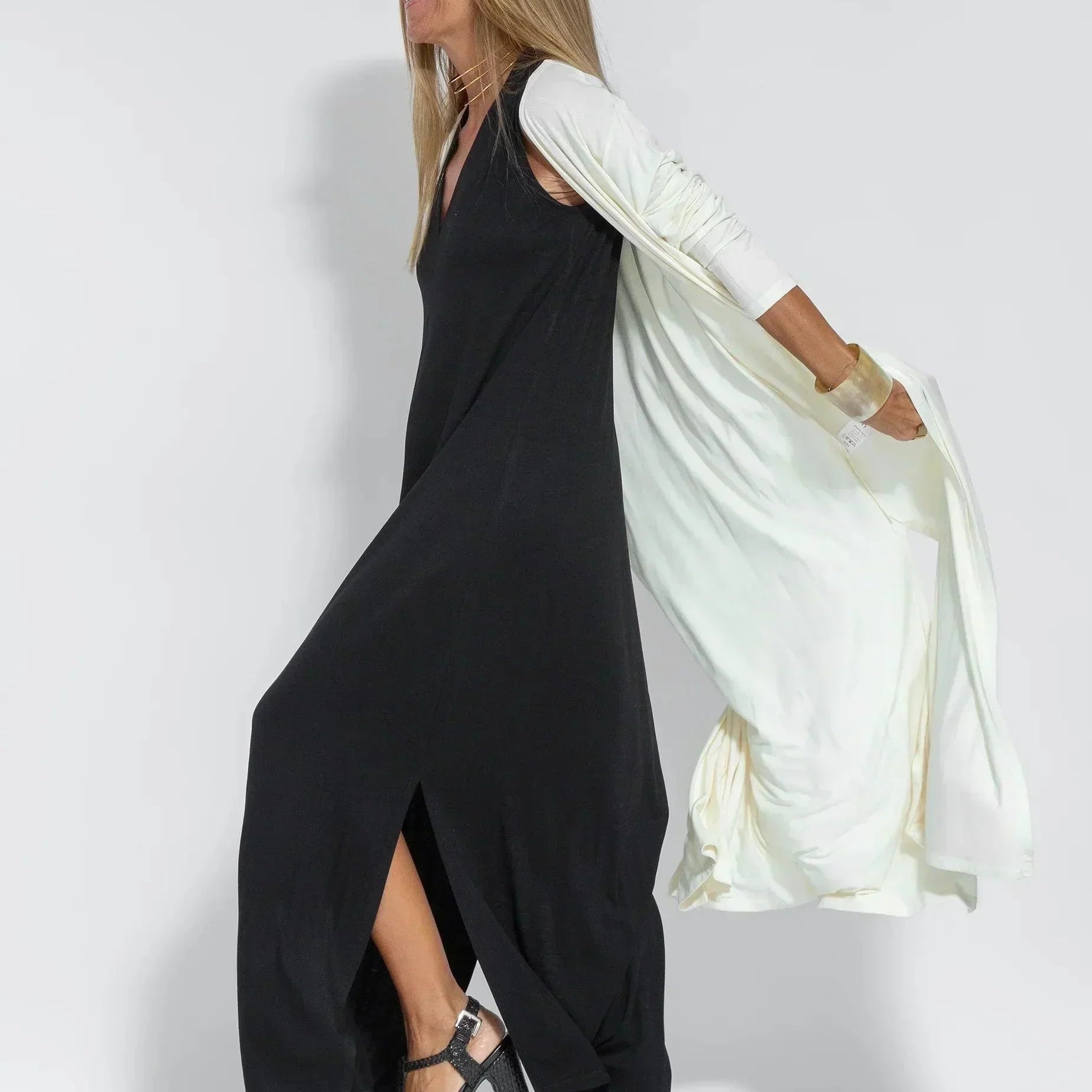 Vestido holgado de mujer: cómodo y transpirable.