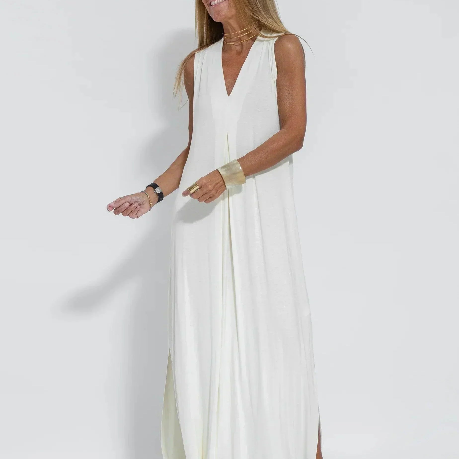 Vestido holgado de mujer: cómodo y transpirable.