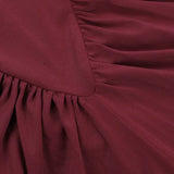 Vestido maxi ajustado con cuello alto y abertura