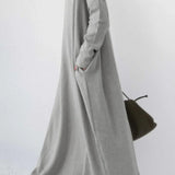 Vestido sudadera con bajo abierto y escote en pico