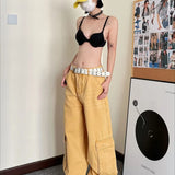 Pantalones cargo de mezclilla casuales de pierna recta