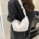 Bolso de hombro acolchado en algodón suave