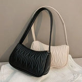 Bolso de hombro para mujer en piel sintética lisa