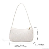 Bolso de hombro para mujer en piel sintética lisa