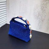 Bolsa de teléfono de seda con piedras
