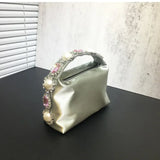 Bolsa de teléfono de seda con piedras