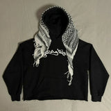 Sudadera con capucha y bufanda urbana de moda