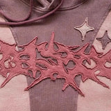 Sudadera con capucha extragrande estilo urbano collage Y2K