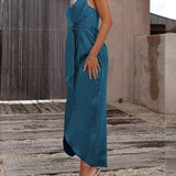 Elegantes, únicos y encantadores vestidos midi de estilo francés con espalda descubierta y tirantes.