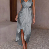 Elegantes, únicos y encantadores vestidos midi de estilo francés con espalda descubierta y tirantes.