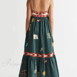 Un vestido midi estampado único y encantador, ideal para el verano.