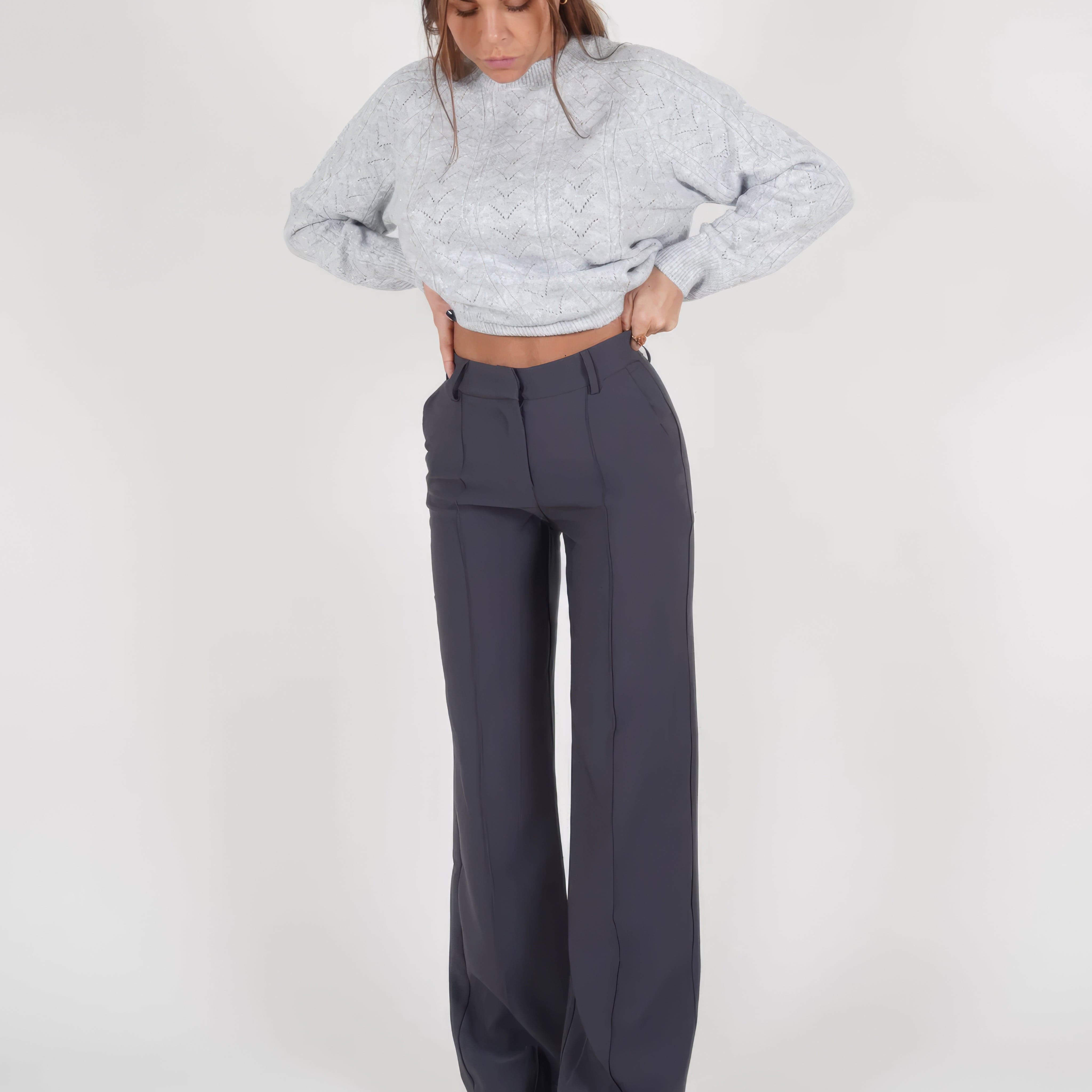 Pantalones de Mujer - Cintura Alta - Pierna Ancha - Elegantes y Cómodos