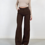 Pantalones de Mujer - Cintura Alta - Pierna Ancha - Elegantes y Cómodos