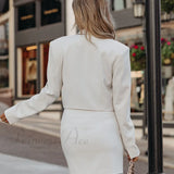 Blazer corto Paxton en color topo