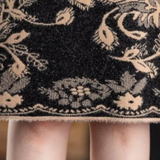Vestido de suéter para mujer - Corte medio - Mangas largas - Elegante estampado floral
