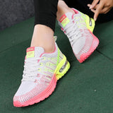 Zapatillas deportivas para mujer – Estilo deportivo – Malla transpirable – Suela con cámara de aire – Caña baja