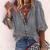 Elena - Blusa de verano de moda con corte oversize