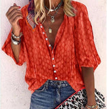 Elena - Blusa de verano de moda con corte oversize