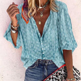 Elena - Blusa de verano de moda con corte oversize