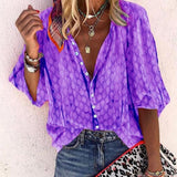 Elena - Blusa de verano de moda con corte oversize