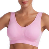 Sujetador para mujer – Sin aros – Relleno ligero – Ajuste sin costuras – Tejido transpirable