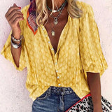 Elena - Blusa de verano de moda con corte oversize