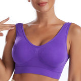 Sujetador para mujer – Sin aros – Relleno ligero – Ajuste sin costuras – Tejido transpirable