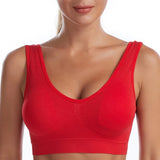 Sujetador para mujer – Sin aros – Relleno ligero – Ajuste sin costuras – Tejido transpirable