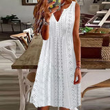 Sophie - Elegante vestido de verano con bordado de encaje