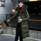 Parka larga de mujer