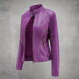 Chaqueta chic, cómoda y elegante con bolsillos con cremallera para mujer.