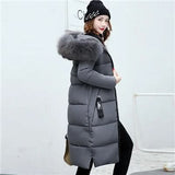 Parka larga de mujer